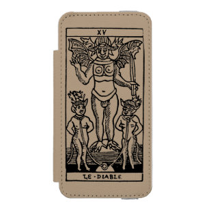 Capa Carteira Incipio Watson™ Para iPhone 5 Cartão de Tarot: O diabo