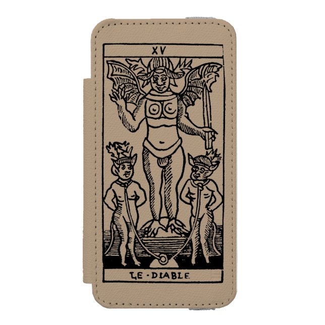 Capa Carteira Para iPhone, Incipio Cartão de Tarot: O diabo (Frente do fólio)