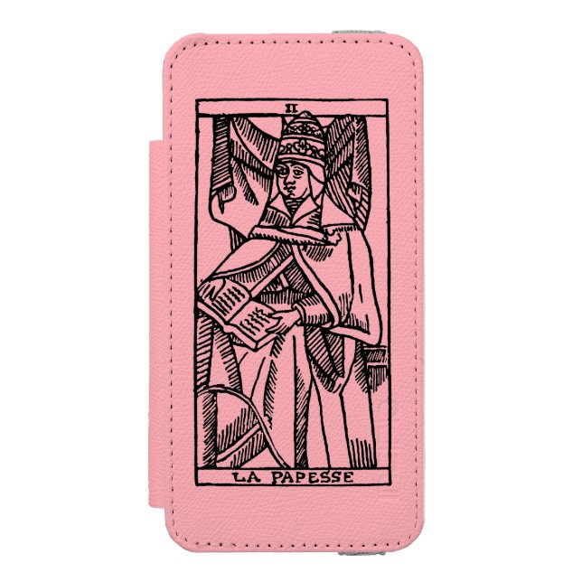 Capa Carteira Para iPhone, Incipio Cartão de Tarot: O Popess (Frente do fólio)