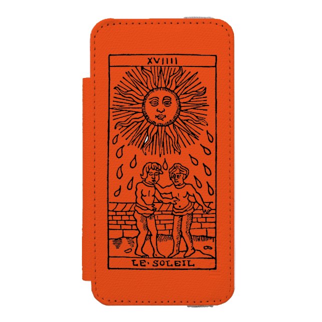 Capa Carteira Para iPhone, Incipio Cartão de Tarot: The Sun (Frente do fólio)
