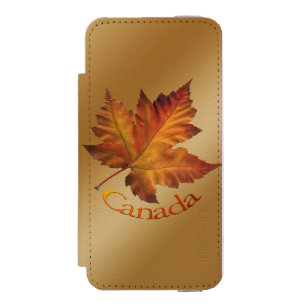 Capa Carteira Incipio Watson™ Para iPhone 5 Carteira de iPhone Canadá Maple Folet