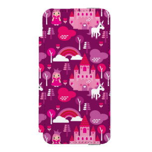 Capa Carteira Incipio Watson™ Para iPhone 5 castelo da princesa e arco-íris do unicórnio