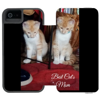 Capa Carteira Incipio Watson™ Para iPhone 5 Cats , Photo Text, Cat Mom , iPhone 6 Wallet Case