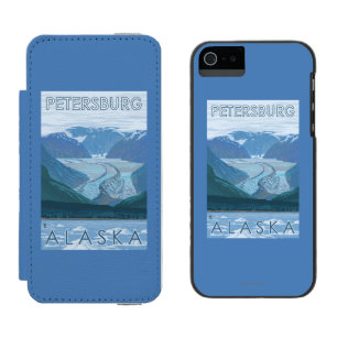 Capa Carteira Incipio Watson™ Para iPhone 5 Cena da geleira - Petersburgo, Alaska