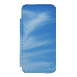 Capa Carteira Incipio Watson™ Para iPhone 5 Céu Azul com Abstrato de Foto de Nuvens Brancas