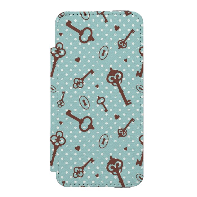 Capa Carteira Para iPhone, Incipio Chaves retros dos namorados (Frente do fólio)