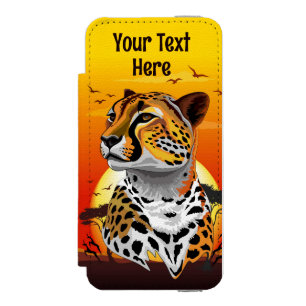 Capa Carteira Incipio Watson™ Para iPhone 5 Cheetah African Feline Wild Animal