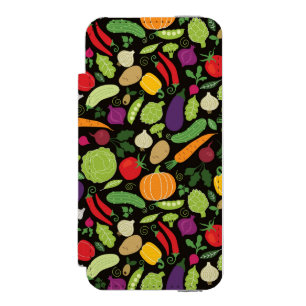 Capa Carteira Incipio Watson™ Para iPhone 5 Comida em um fundo preto