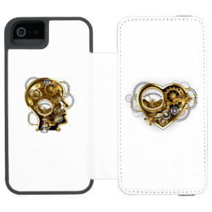 Capa Carteira Incipio Watson™ Para iPhone 5 Coração Steampunk com Manômetro