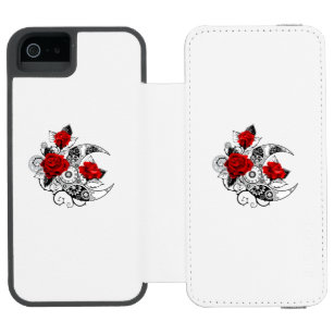 Capa Carteira Incipio Watson™ Para iPhone 5 Crescente Mecânico com Rosas vermelhas