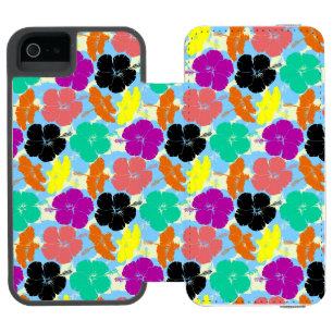 Capa Carteira Incipio Watson™ Para iPhone 5 desenho de padrões de flores coloridas