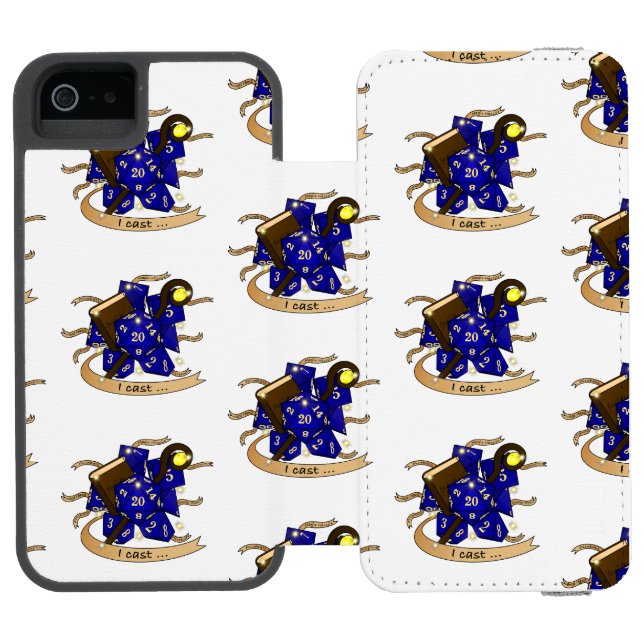 Capa Carteira Para iPhone, Incipio Design de Dice do Assistente (Fólio aberto)