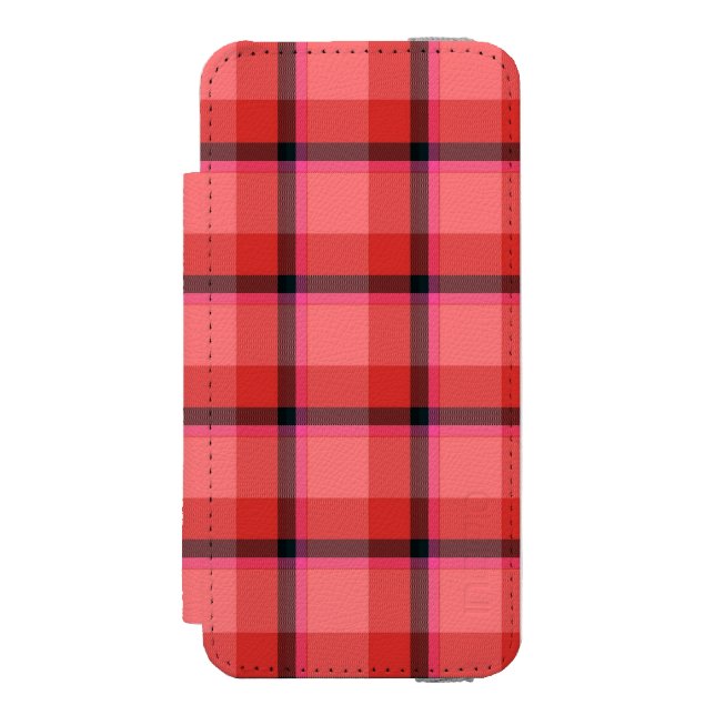 Capa Carteira Para iPhone, Incipio Design do Tartan (Frente do fólio)
