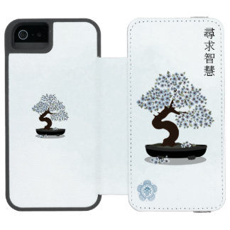 Capa Carteira Incipio Watson™ Para iPhone 5 Design floral de bonsai floral asiático