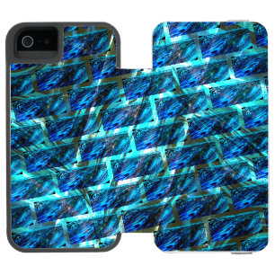 Capa Carteira Incipio Watson™ Para iPhone 5 Efeito de tijolos azuis manchados, granulados ou i