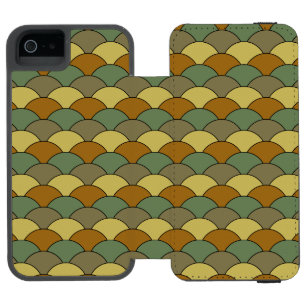 Capa Carteira Incipio Watson™ Para iPhone 5 Escamas de Dragão, Ventoinhas, Ondas, Seigaiha, Ca