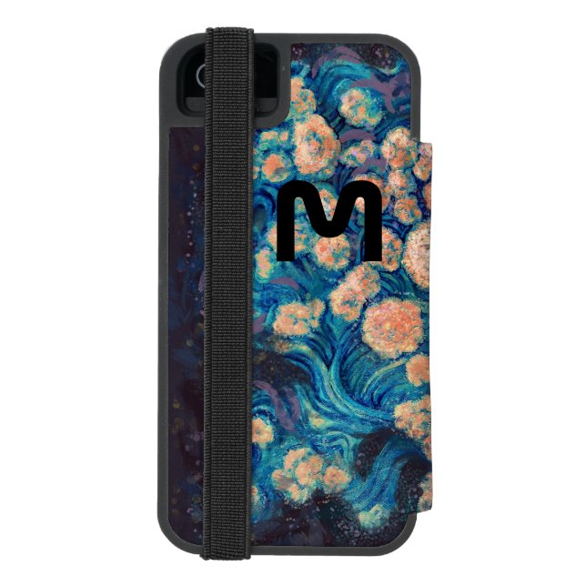 Capa Carteira Para iPhone, Incipio Espaço Mimosa Ouro Nebula Blossom (Verso do fólio)
