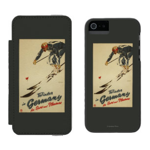 Capa Carteira Incipio Watson™ Para iPhone 5 Esquiador em declive - Promo do esporte e do