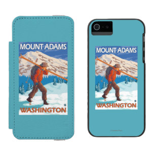 Capa Carteira Incipio Watson™ Para iPhone 5 Esquis da neve do carregando do esquiador -