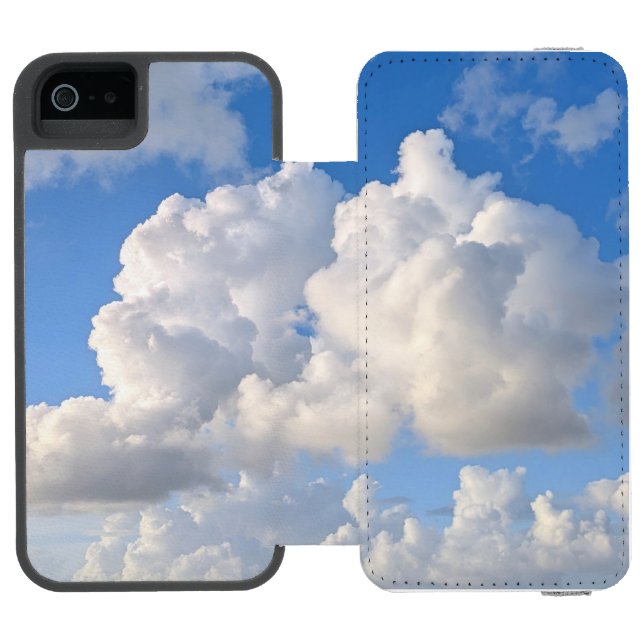 Capa Carteira Para iPhone, Incipio Foto de céu azul com nuvens (Fólio aberto)