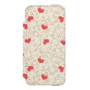 Capa Carteira Incipio Watson™ Para iPhone 5 Fundo bonito dos corações