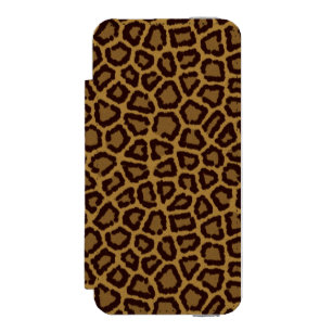 Capa Carteira Incipio Watson™ Para iPhone 5 Fundo do azulejo com uma pele do leopardo