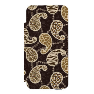 Capa Carteira Incipio Watson™ Para iPhone 5 Fundo do estilo de Paisley