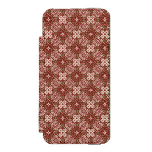 Capa Carteira Incipio Watson™ Para iPhone 5 Fundo retro colorido 4 do teste padrão