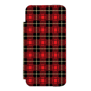 Capa Carteira Incipio Watson™ Para iPhone 5 Fundo vermelho da xadrez