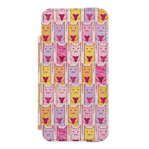 Capa Carteira Incipio Watson™ Para iPhone 5 Gatos bonitos com corações Loving