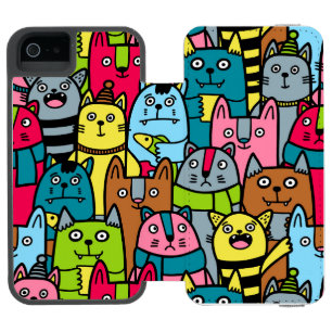 Capa Carteira Incipio Watson™ Para iPhone 5 Gatos e gatinhos