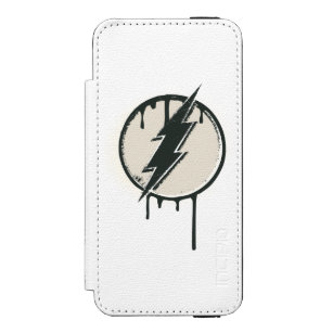 Capa Carteira Incipio Watson™ Para iPhone 5 Grunge da pintura do Flash Bolt