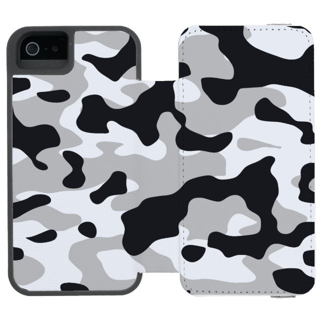Capa Carteira Para iPhone, Incipio High contrast urban camouflage (Fólio aberto)
