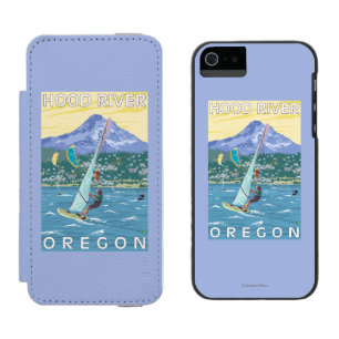 Capa Carteira Incipio Watson™ Para iPhone 5 Hood River, surfistas de ORWind & pensionistas do