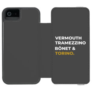 Capa Carteira Incipio Watson™ Para iPhone 5 Ícones Alimentares de Torino - Vermute, Tramezzino