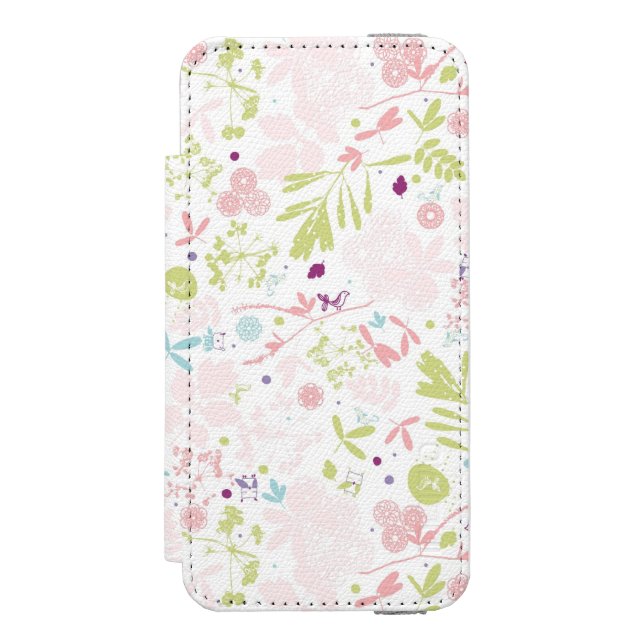 Capa Carteira Para iPhone, Incipio indicação do teste padrão floral (Frente do fólio)