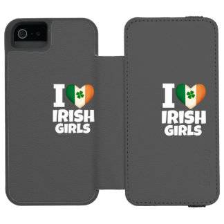 Capa Carteira Incipio Watson™ Para iPhone 5 iPhone 6 Wallet Case I Love Irish Girls rua patric
