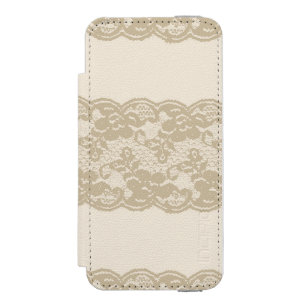 Capa Carteira Incipio Watson™ Para iPhone 5 Laço bege