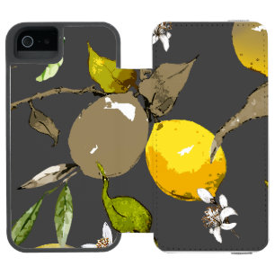 Capa Carteira Incipio Watson™ Para iPhone 5 Limões de aquarela 35