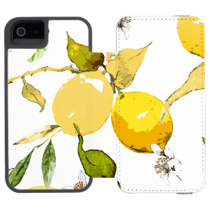Capa Carteira Incipio Watson™ Para iPhone 5 Limões de aquarelas 17