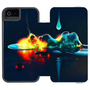 Capa Carteira Incipio Watson™ Para iPhone 5 Líquido Brilhante Gotejando