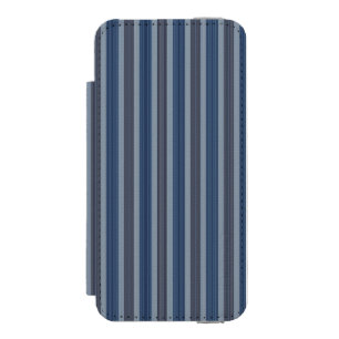 Capa Carteira Incipio Watson™ Para iPhone 5 listras cinza e jeans