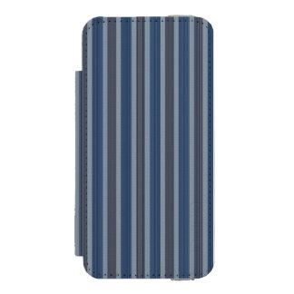 Capa Carteira Incipio Watson™ Para iPhone 5 listras cinza e jeans
