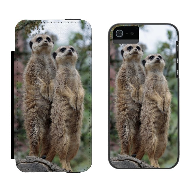 Capa Carteira Para iPhone, Incipio Meerkat-DreamTeam (Lado a lado)