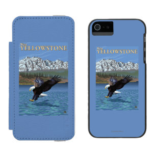 Capa Carteira Incipio Watson™ Para iPhone 5 Mergulho da águia americana - Yellowstone