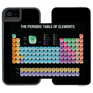 Capa Carteira Incipio Watson™ Para iPhone 5 mesa periódica de elementos