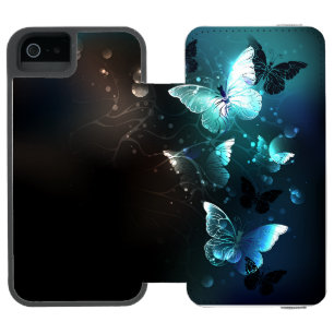 Capa Carteira Incipio Watson™ Para iPhone 5 Mint Night Butterflies