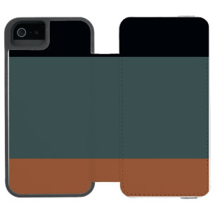 Capa Carteira Incipio Watson™ Para iPhone 5 Modern Minimalist Tri-Tone: Charcoal, Slate, and O