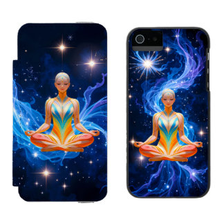 Capa Carteira Incipio Watson™ Para iPhone 5 Mulher Meditativa com Energia Fluente