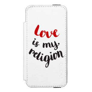 Capa Carteira Incipio Watson™ Para iPhone 5 O amor é minha religião